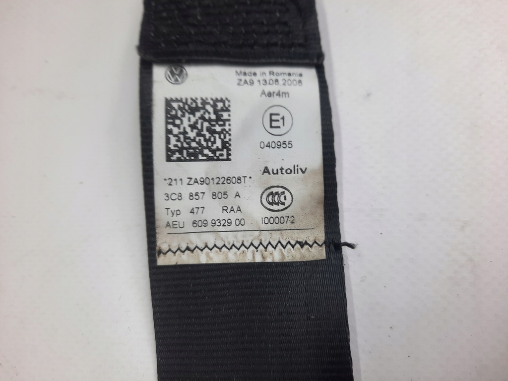 фото №5, Passat cc pas безпеки задня задній 3c8857805a