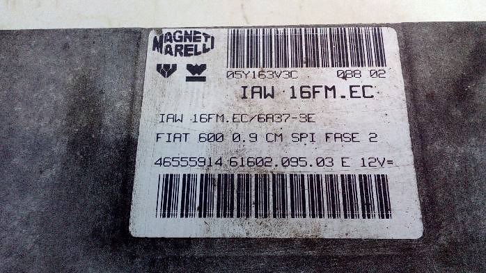 фото №8, Бортовий комп'ютер двигуна fiat seicento 0,9 b 02r. 46555914