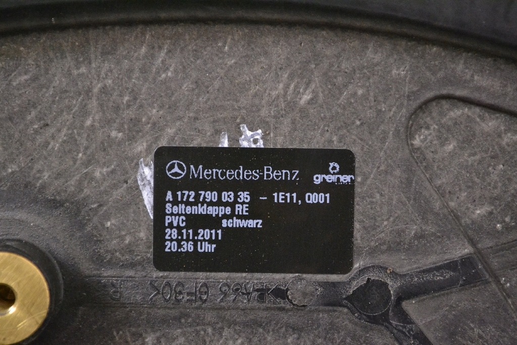 фото №5, Mercedes r172 slk200 2012 rhd защита полка багажника правая