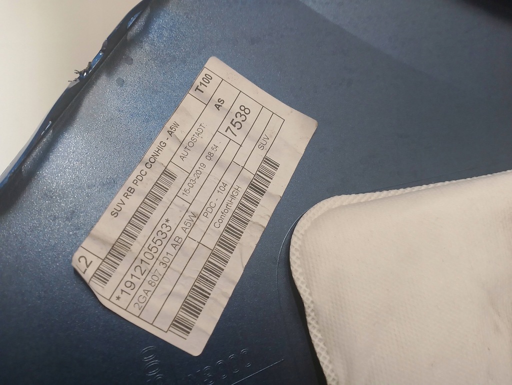 фото №5, Vw t-roc 2ga бампер задняя задний pdc 2ga807301ab