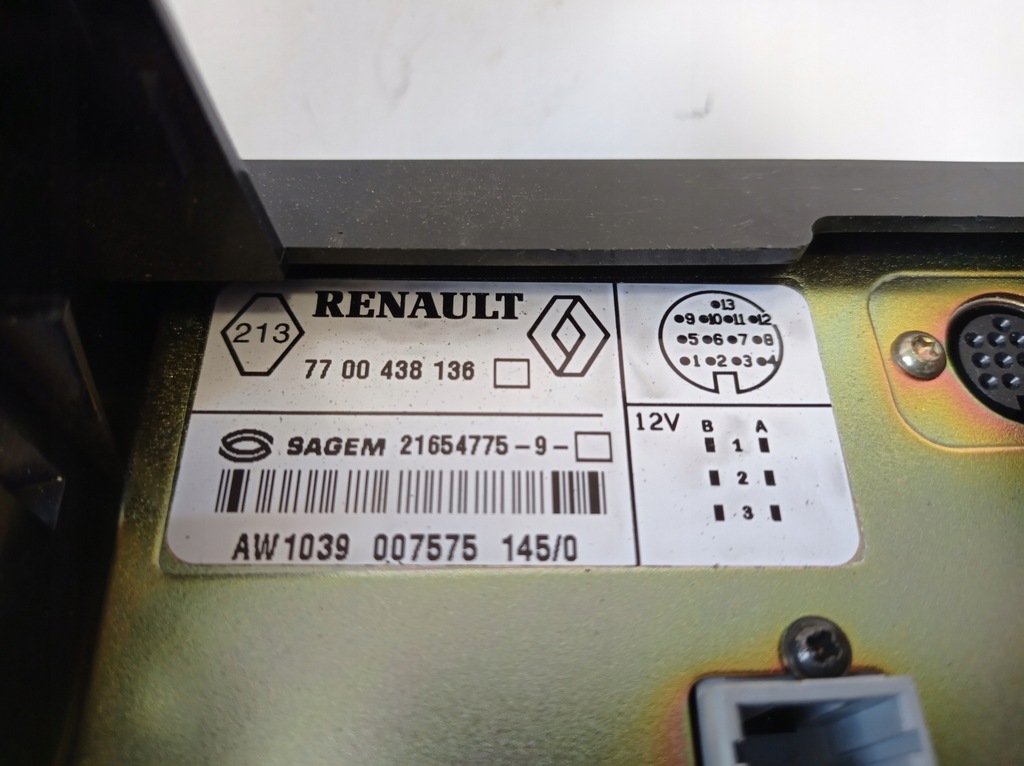 фото №9, Дисплей renault scenic 7700438136