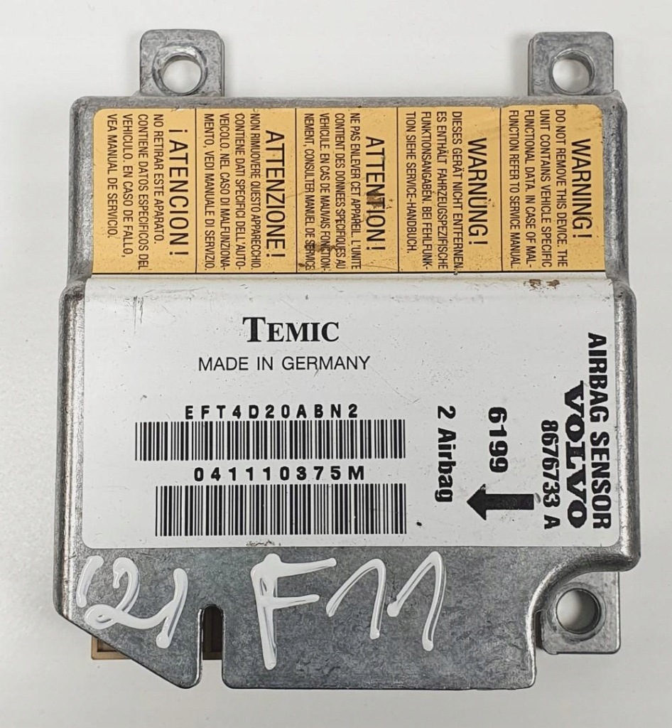 фото №1, Модуль блок управления подушка безопасности volvo c70 8676733a