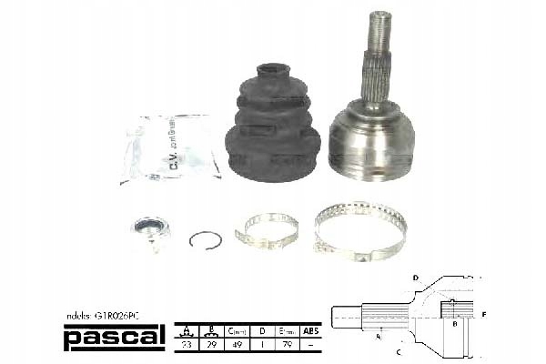 фото №2, Шарнір привідний зовнішній dacia logan logan expr