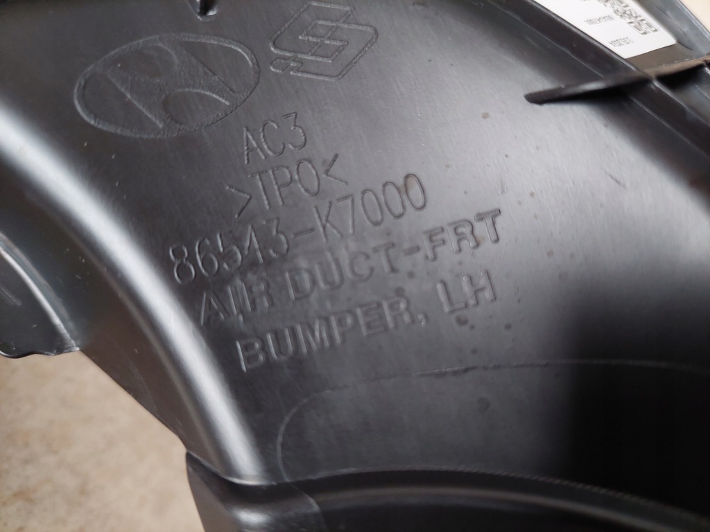 фото №9, Решётка бампера - левая - воздуховод воздуха - hyundai i10 iii - 2019