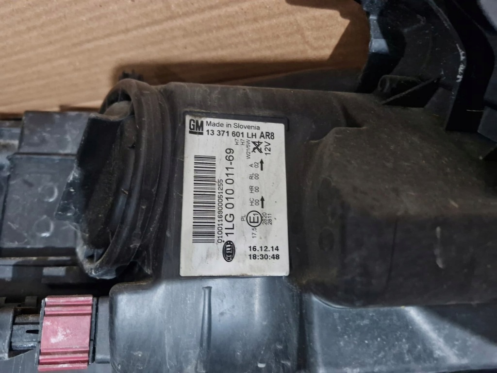 фото №7, Лампа ліва передня лівий перед opel astra j iv lift хром 13371601