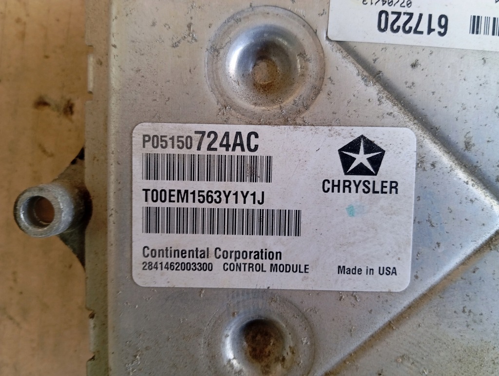 фото №8, Chrysler town country 3.6 2013- бортовой компьютер двигателя dodge grand caravan