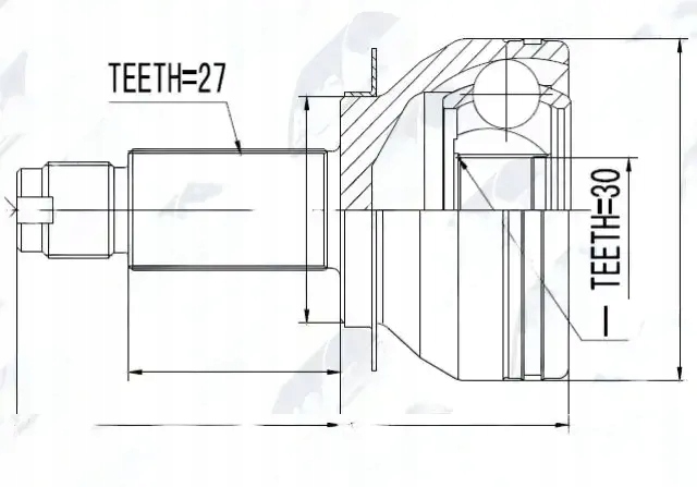 фото №1, Шарнир полуось npz-sb-019 nty subaru forester iii