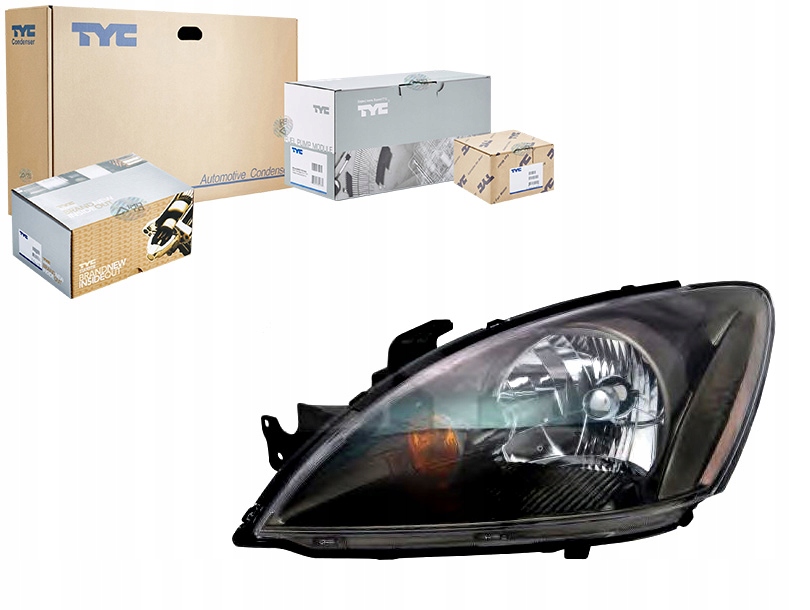 фото №1, Фара h4 электрический цвет вкладыш: чёрный mi