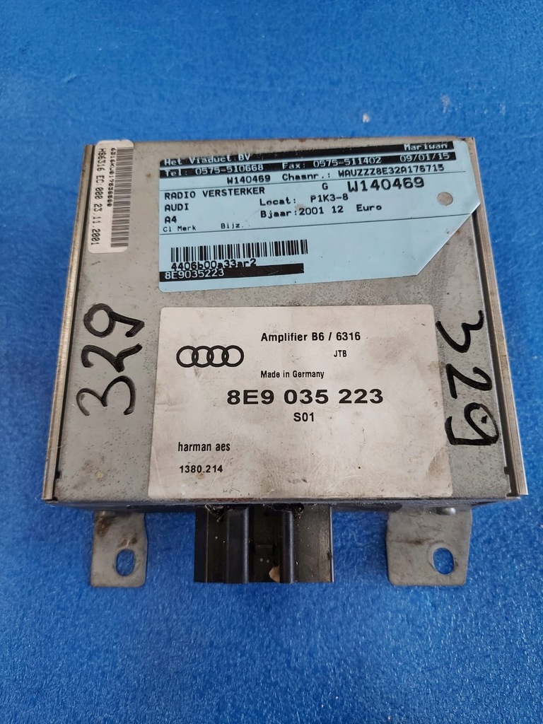 фото №1, Audi a4 b6 8e0035223 усилитель