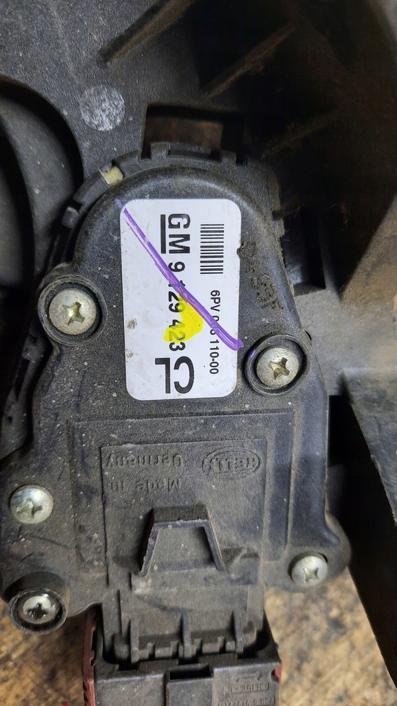 фото №5, Потенціометр газу opel corsa 1.3d 04r