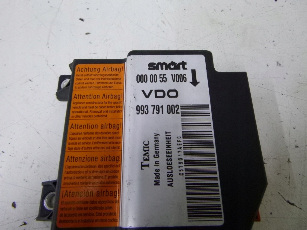 фото №4, Датчик блок управления подушка безопасности smart fortwo w450