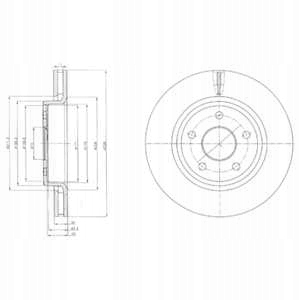 фото №3, Тормозные диски тормозные колодки перед delphi jeep grand cherokee iii