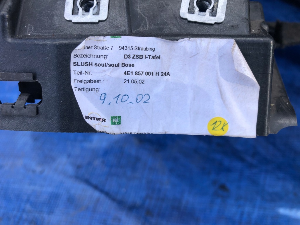 фото №6, Консоль панель приладів приладова панель приладів audi a8 d3