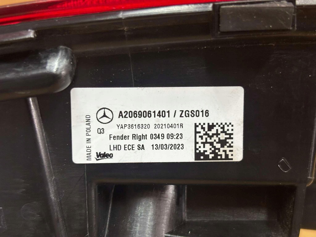 фото №8, Лампа правый задняя mercedes c klasa w206 a2069061401