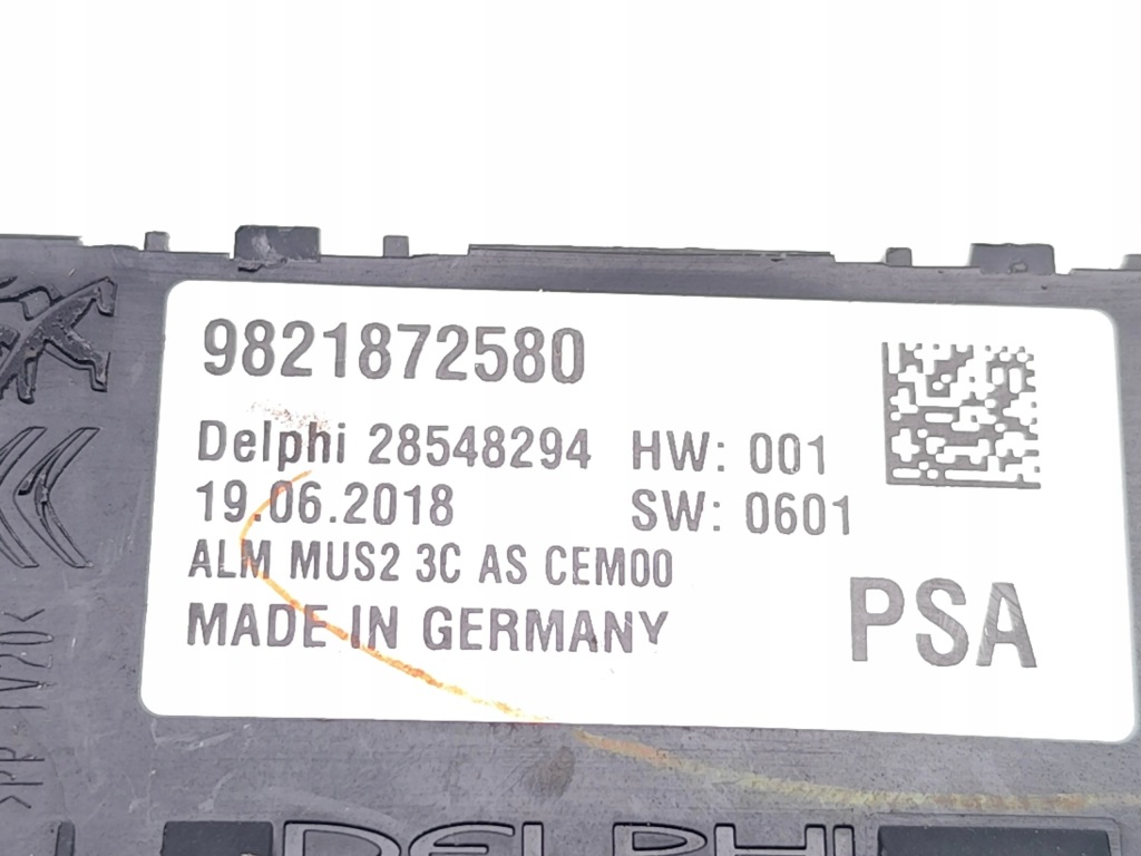 Peugeot 3008 датчик движения 2018 suv 4/5dr 9821872580 28548294 18-23 с Разборки