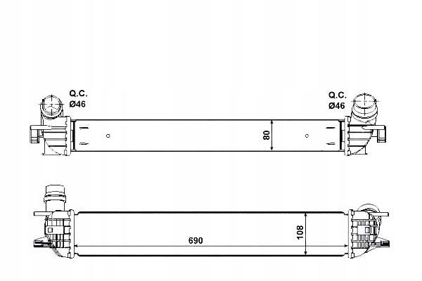 Интеркулер renault laguna 1,5 dci 07- nrf Цена