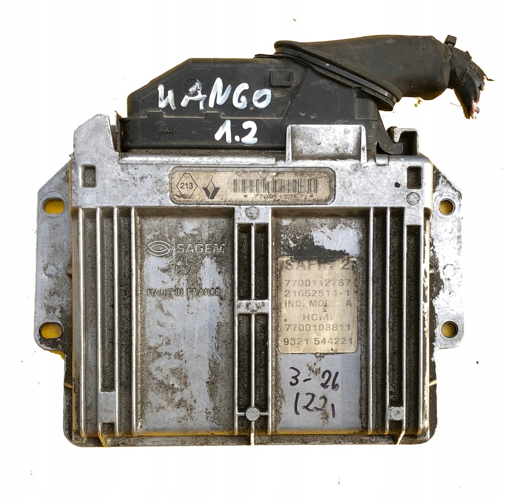 фото №1, Ecu renault kangoo 1.2 7700108811 dopiszę