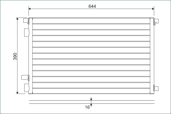 фото №2, Конденсатор радиатор кондиционера renault megane ii scenic ii grand scenic