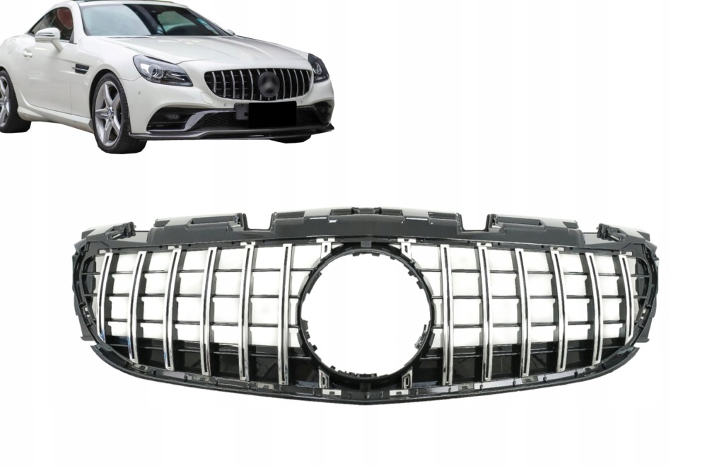 фото №1, Решётка радиатора do mercedesa slc r172 facelift 16-19 gt-r
