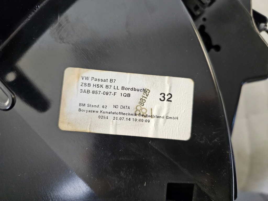 фото №9, Бардачок пасажира volkswagen оригінальний номер 3ab857097f