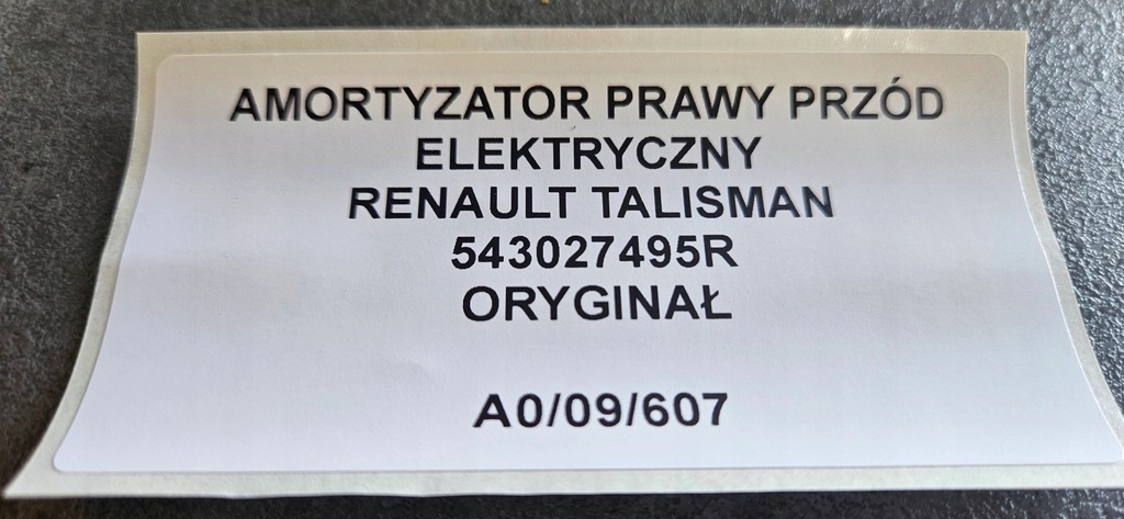 фото №6, Амортизатор правый перед renault talisman elektry