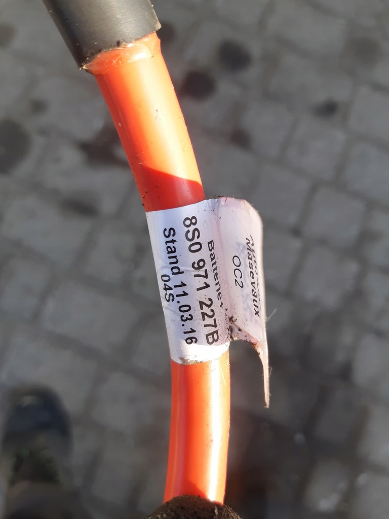 фото №5, Audi tt 8s 2016 кабель plus акумулятор джгут