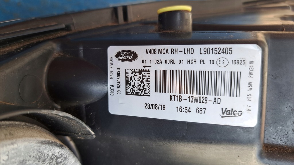 фото №10, Ford transit / tourneo connect ii mk2 lift 18-22 лампа звичайна протитуманна фара h7 eu