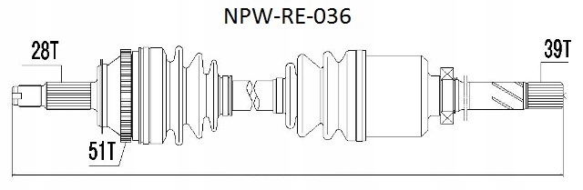 фото №1, Привідний вал права renault master ii 2.2 1.9 dci 00- nowa