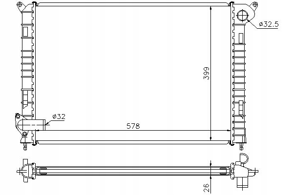 фото №2, Nissens радиатор двигателя mini r50 r53 r52 1.6