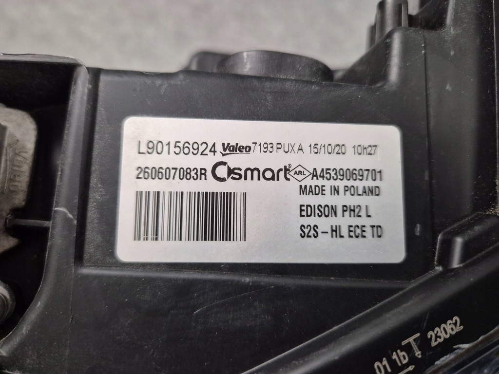 фото №8, Фара лампа передняя перед левая - smart forfour fortwo a453 full led