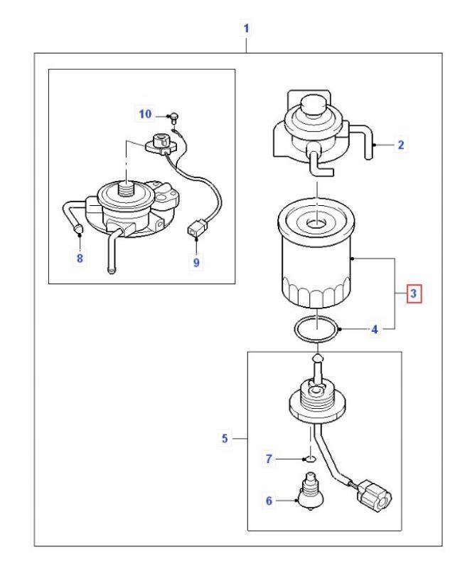 фото №7, Фильтр топлива 2.5 дизель ford everest ranger mk4