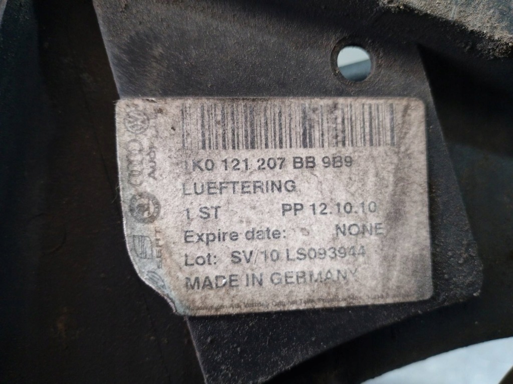 Вентиляторы радиатора audi a3 8p1 1k0121207bb 1k0.121.207b 13-55d300194 с Разборки