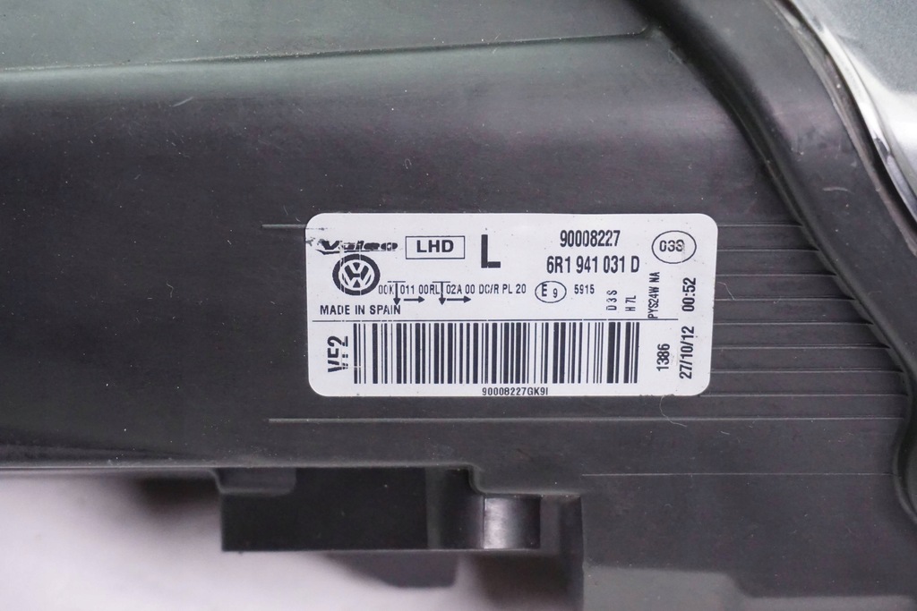 фото №9, Лампа ксенон передняя левая vw polo v 6r 6r1941031d