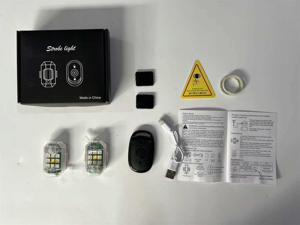 фото №13, 2 szt бездротова лампа stroboskopowa led міцний білий + колір з pilot