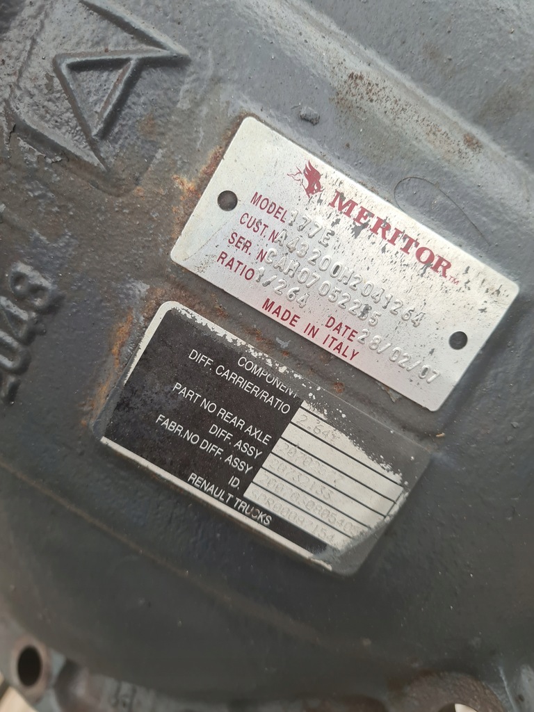 фото №4, Вкладыш мост meritor volvo fh fm renault dxi rss1344b 177e 2.64