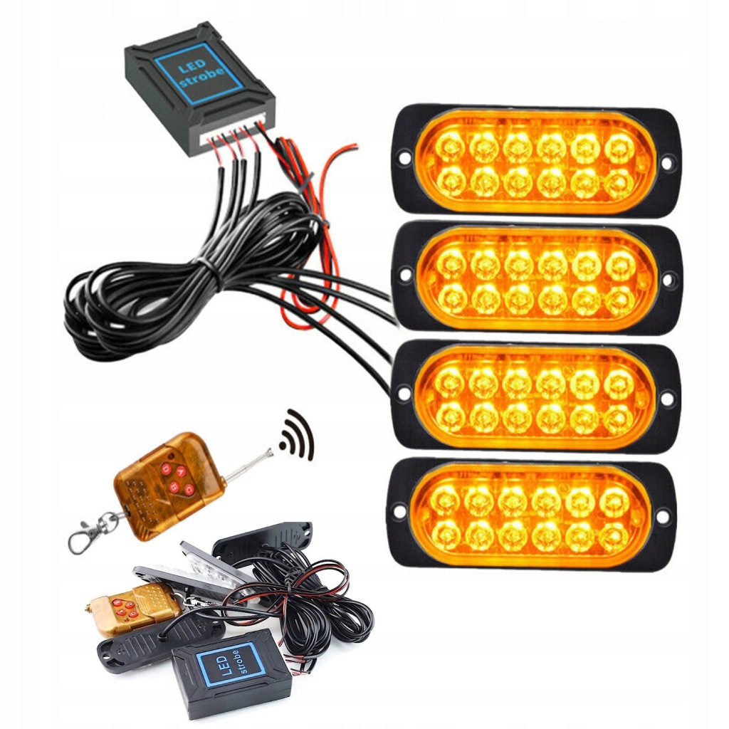 фото №1, Лампа габаритна strobo led 12-24v дистанційний керування