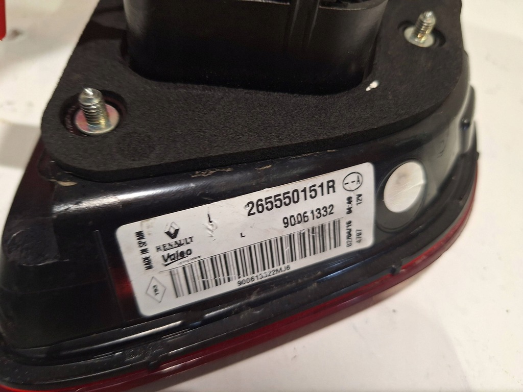 фото №4, Лампа задня ліва w кришка 265550151r renault kadjar 15-