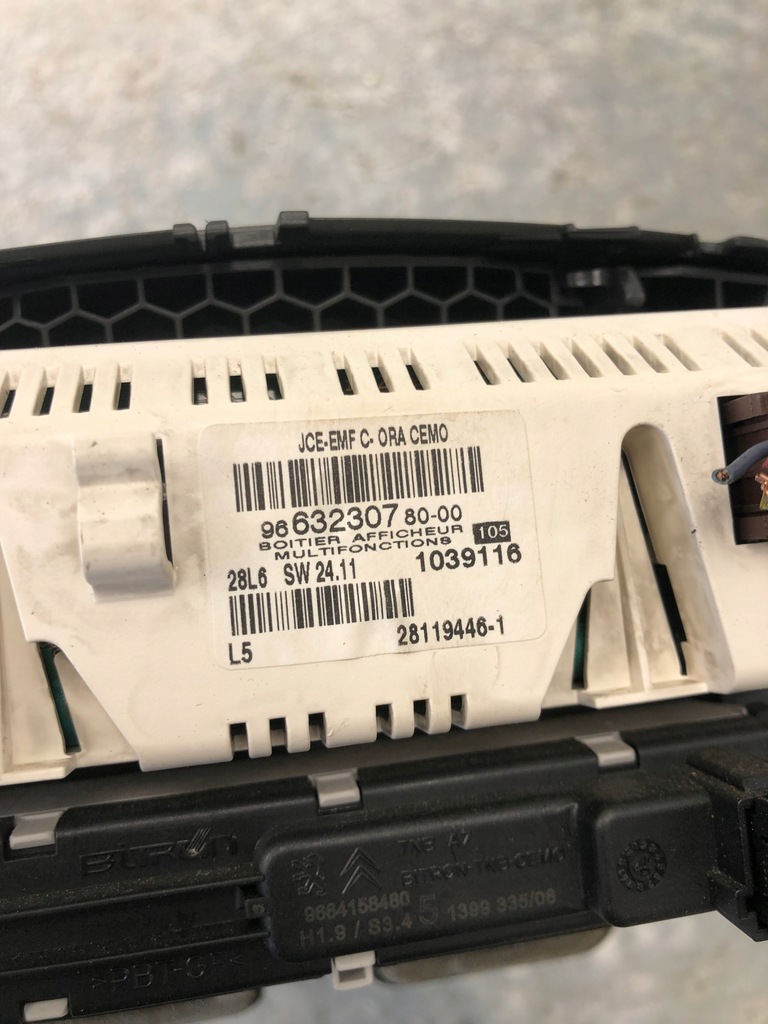 фото №6, Дисплей решітка обдув peugeot 207 9663230780