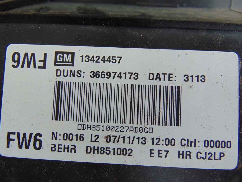 Отопитель кондиционера opel zafira c 13424457 европа Недорого