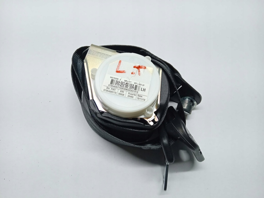 фото №2, Pas безопасности левый задняя fiat 500 abarth