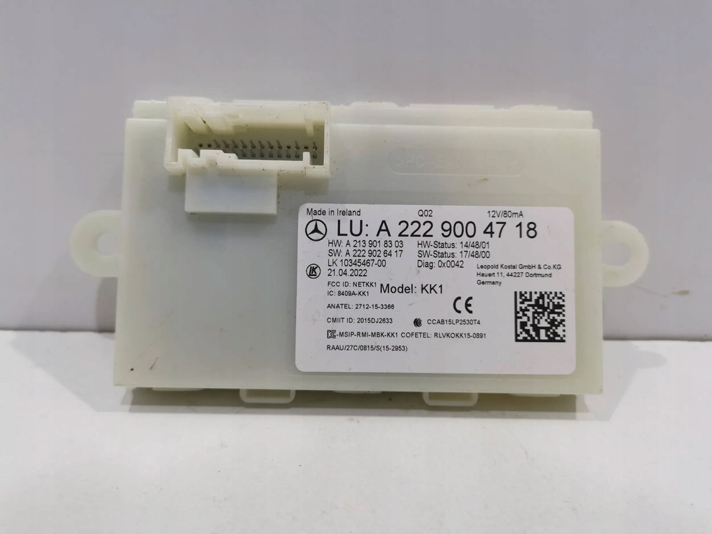 фото №5, Блок керування keyless mercedes w205 w222 новий !!!