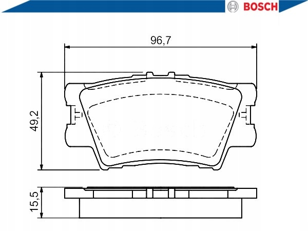 фото №3, Bosch гальмівні колодки гальмівні toyota задня rav4 iii