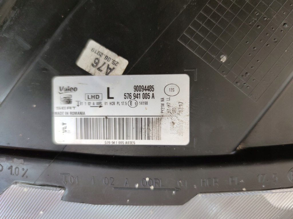 фото №6, Seat ateca левая лампа перед фара светодиодный левый