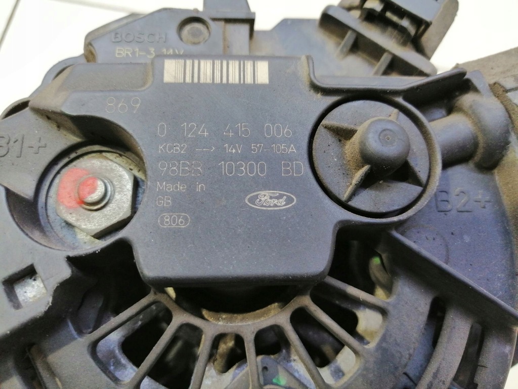 фото №7, Генератор ford mondeo mk2 1.8 16v 0124415006