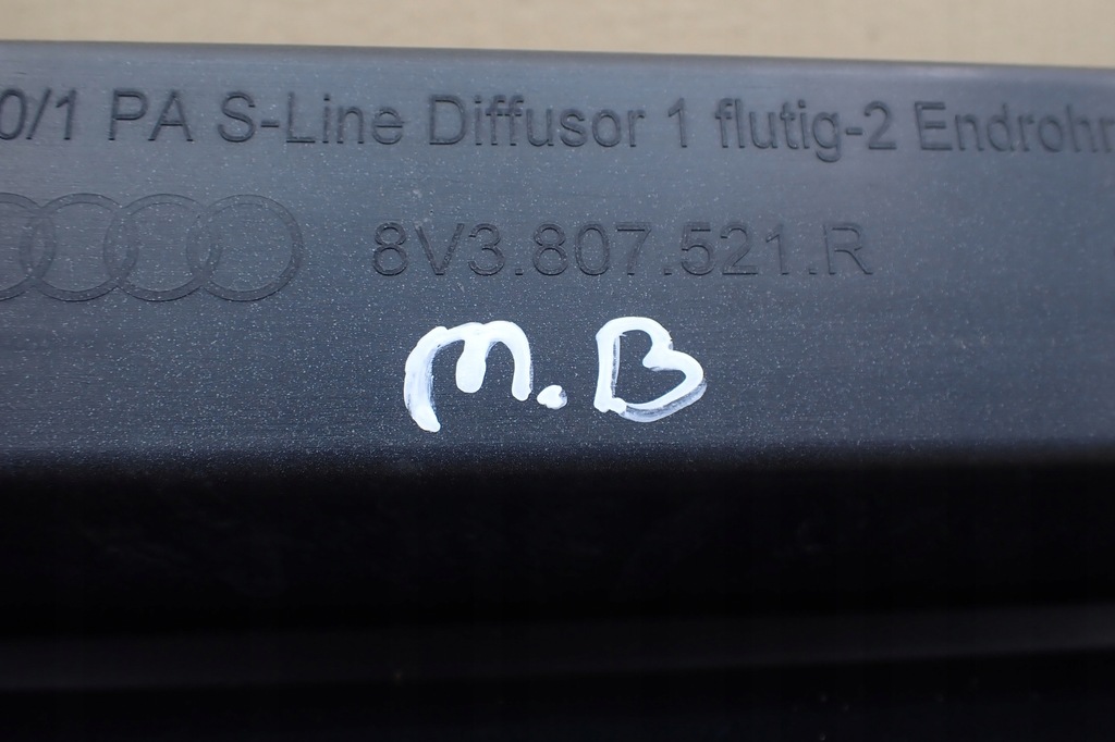 фото №12, Накладка дифузор задня audi a3 s-line lift 8v3807521r