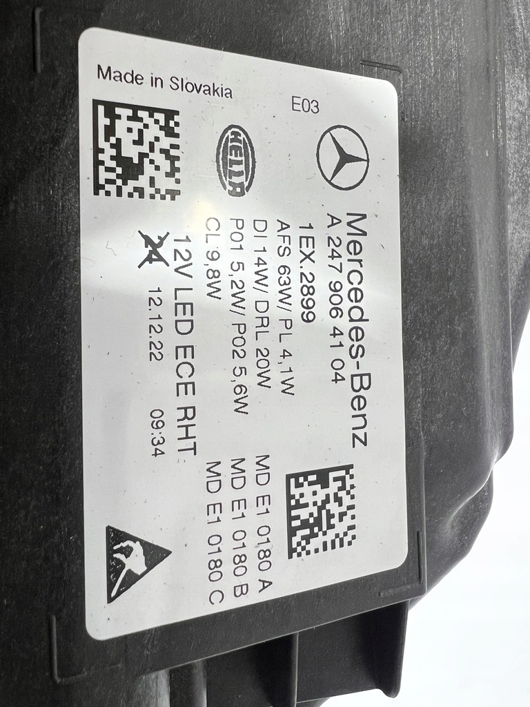 фото №15, Mercedes w247 gla multibeam лампа левая правая