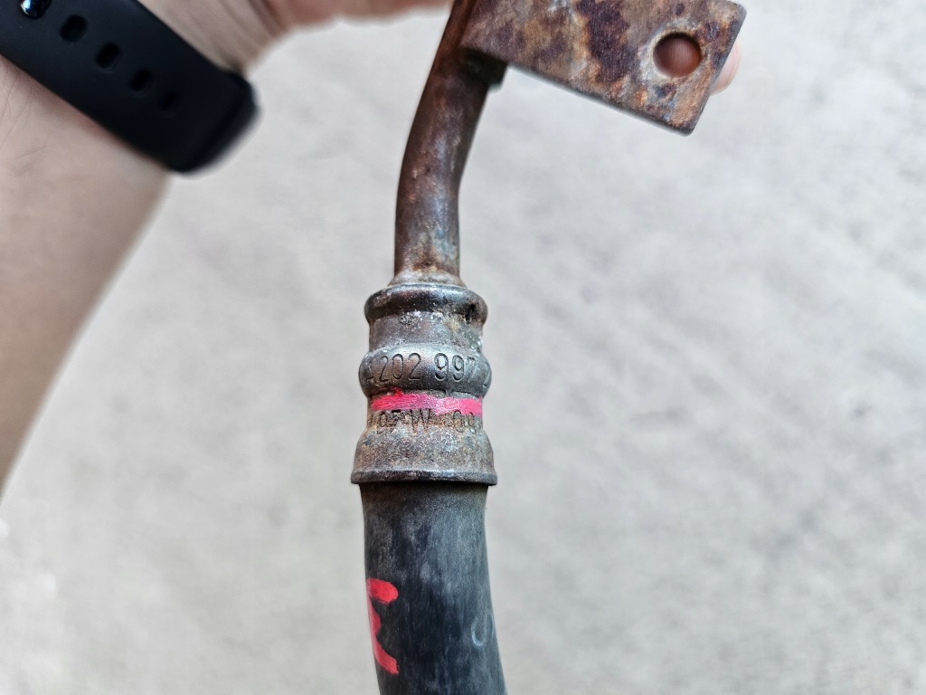 Mercedes c-klasa w202 шланг усилителя a2029972382 с Разборки