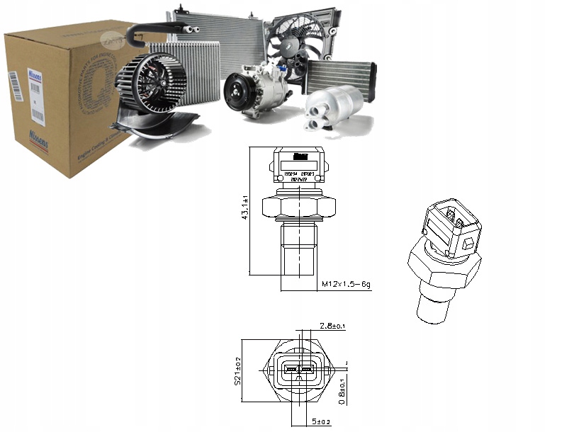 фото №1, Датчик температури рідина охолоджуючий opel movano a renault espace