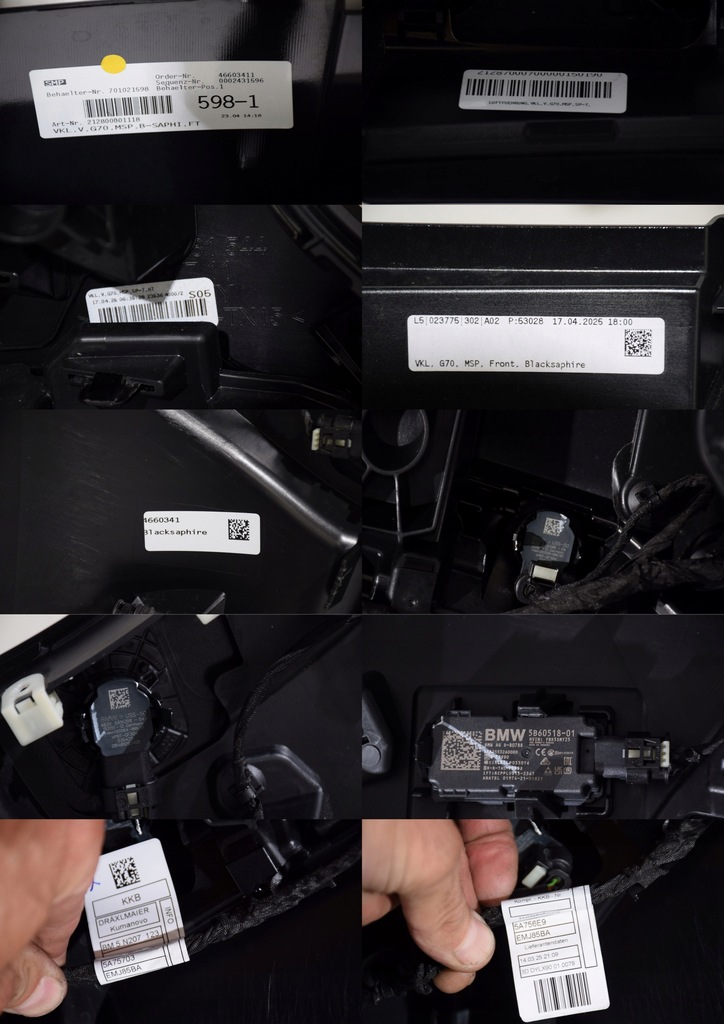 фото №16, Bmw 7 g70 бампер перед m-pakiet 6 pdc 475 black sapphire ece