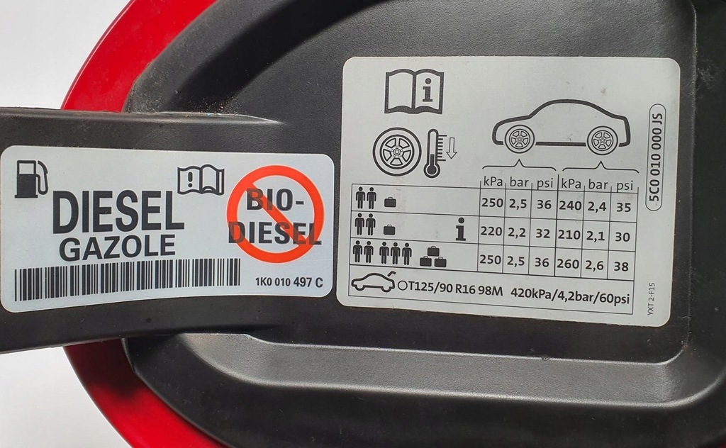 фото №6, Крышка заливной топлива ly3d vw new beetle ii